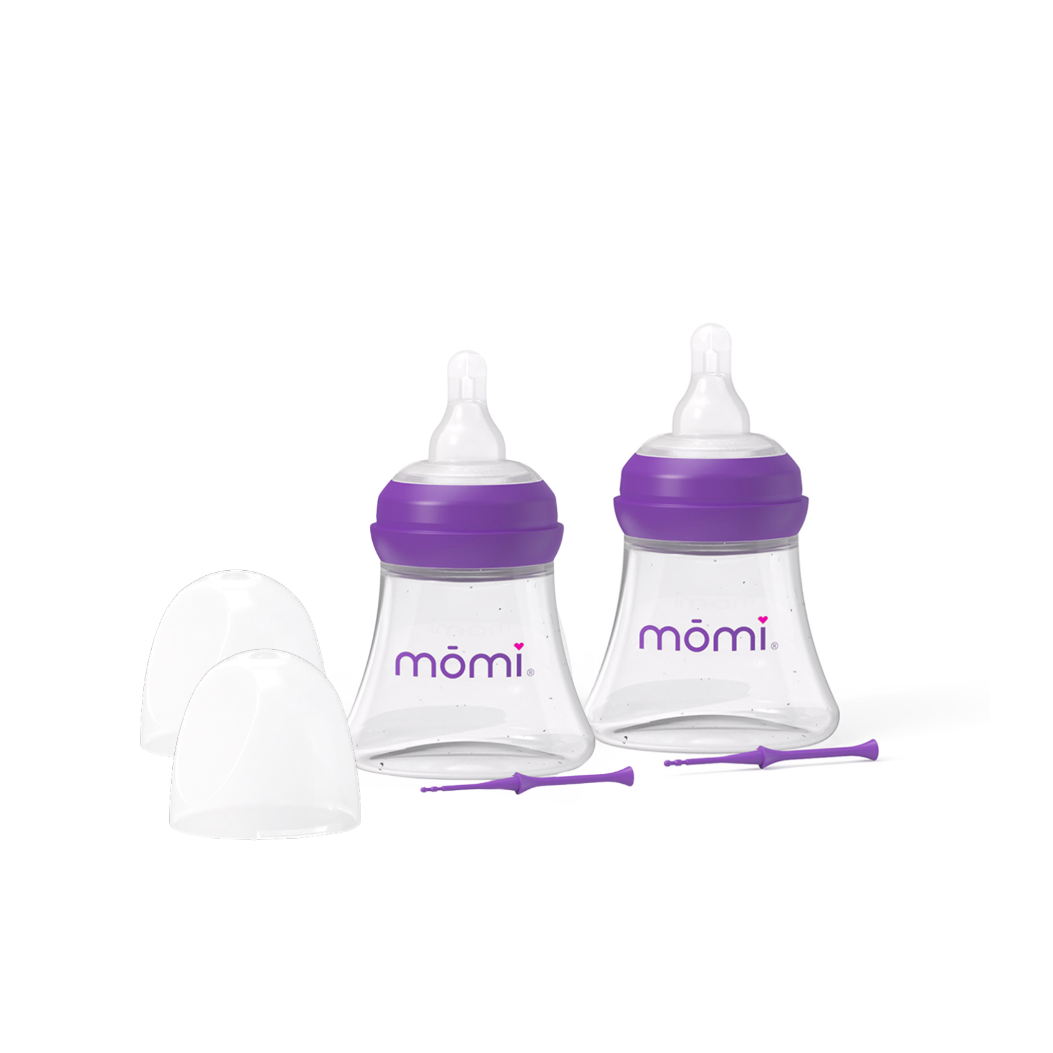 mōmi breast-like bottle sets glass, 5oz