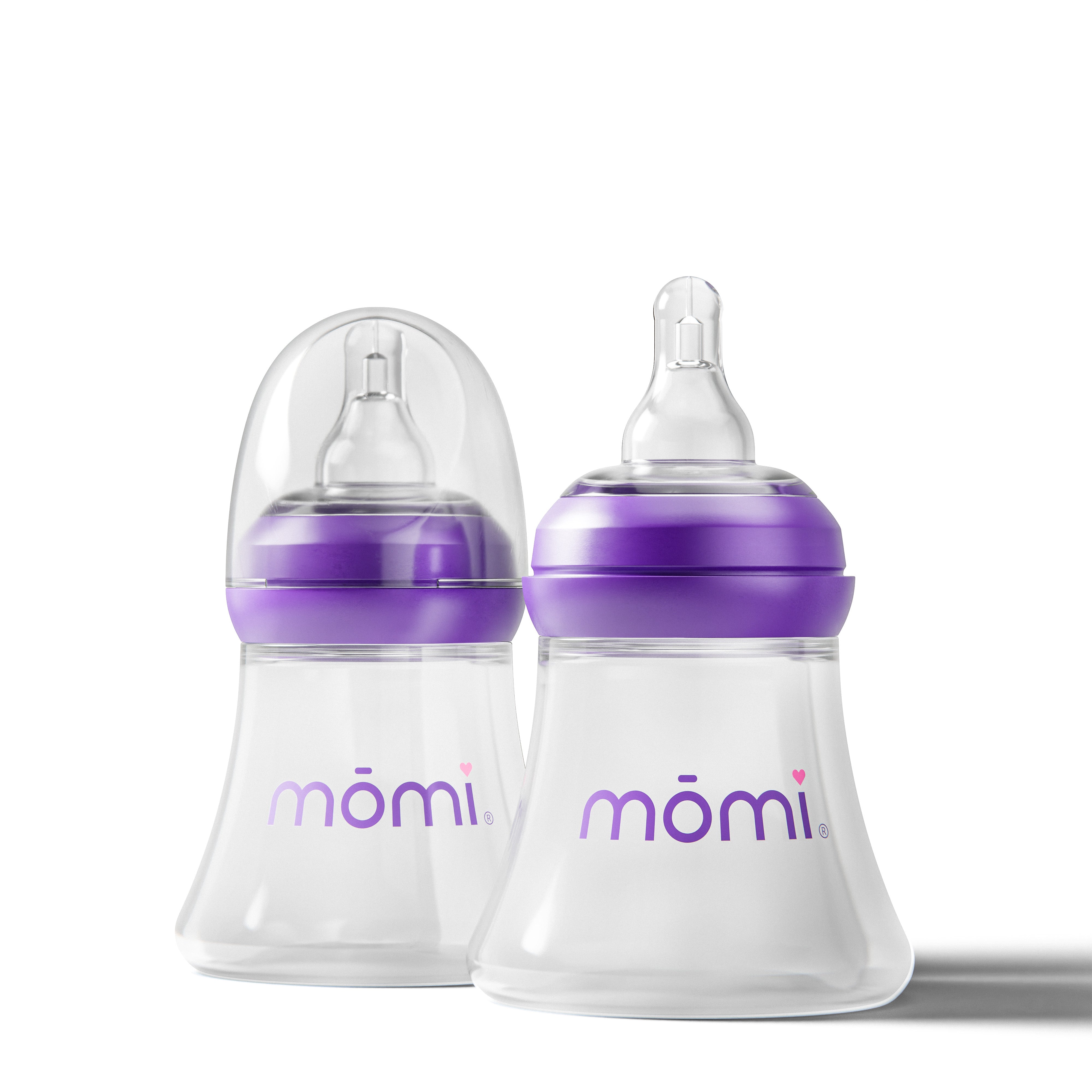 mōmi breast-like bottle sets glass, 5oz
