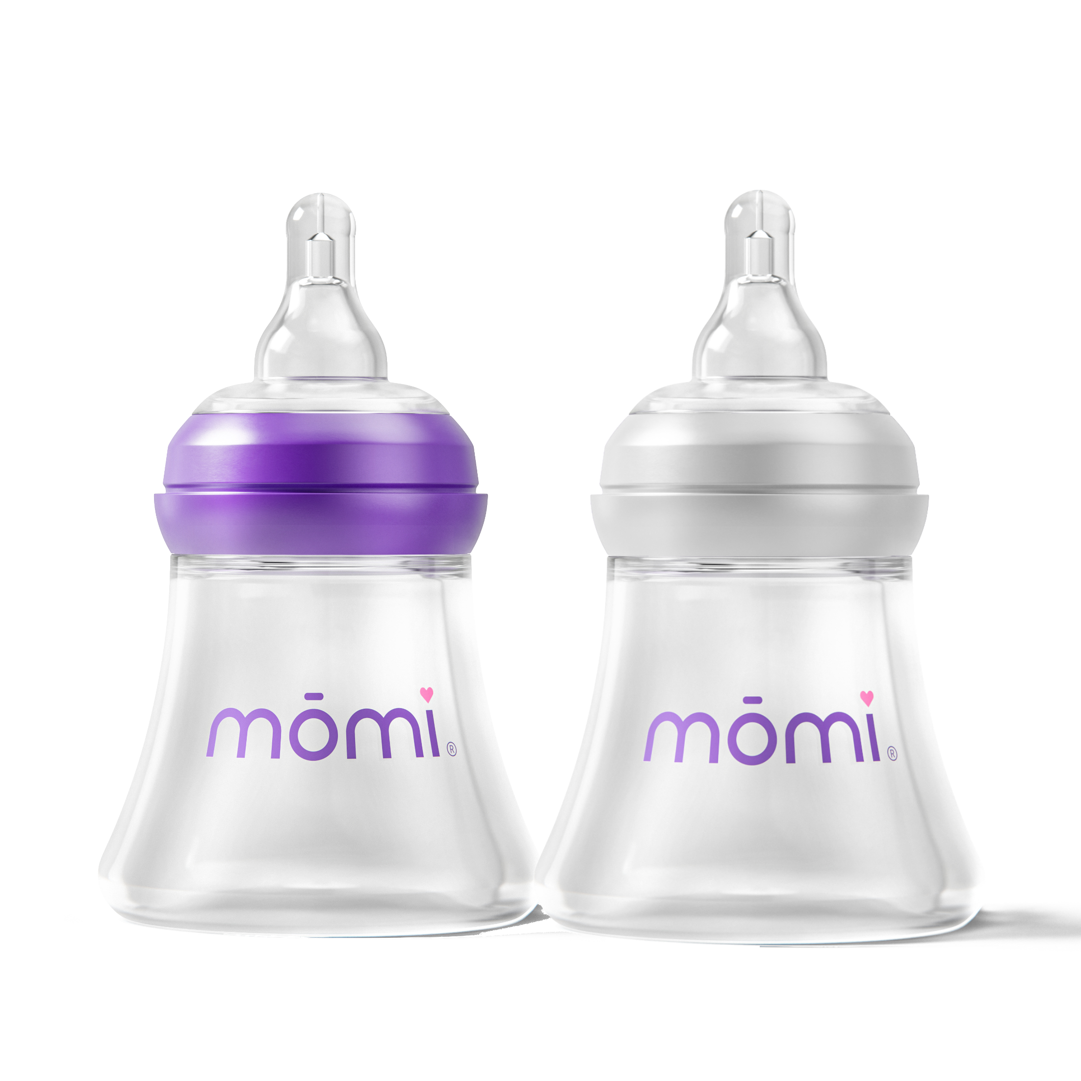 mōmi breast-like bottle, 5oz 2-set