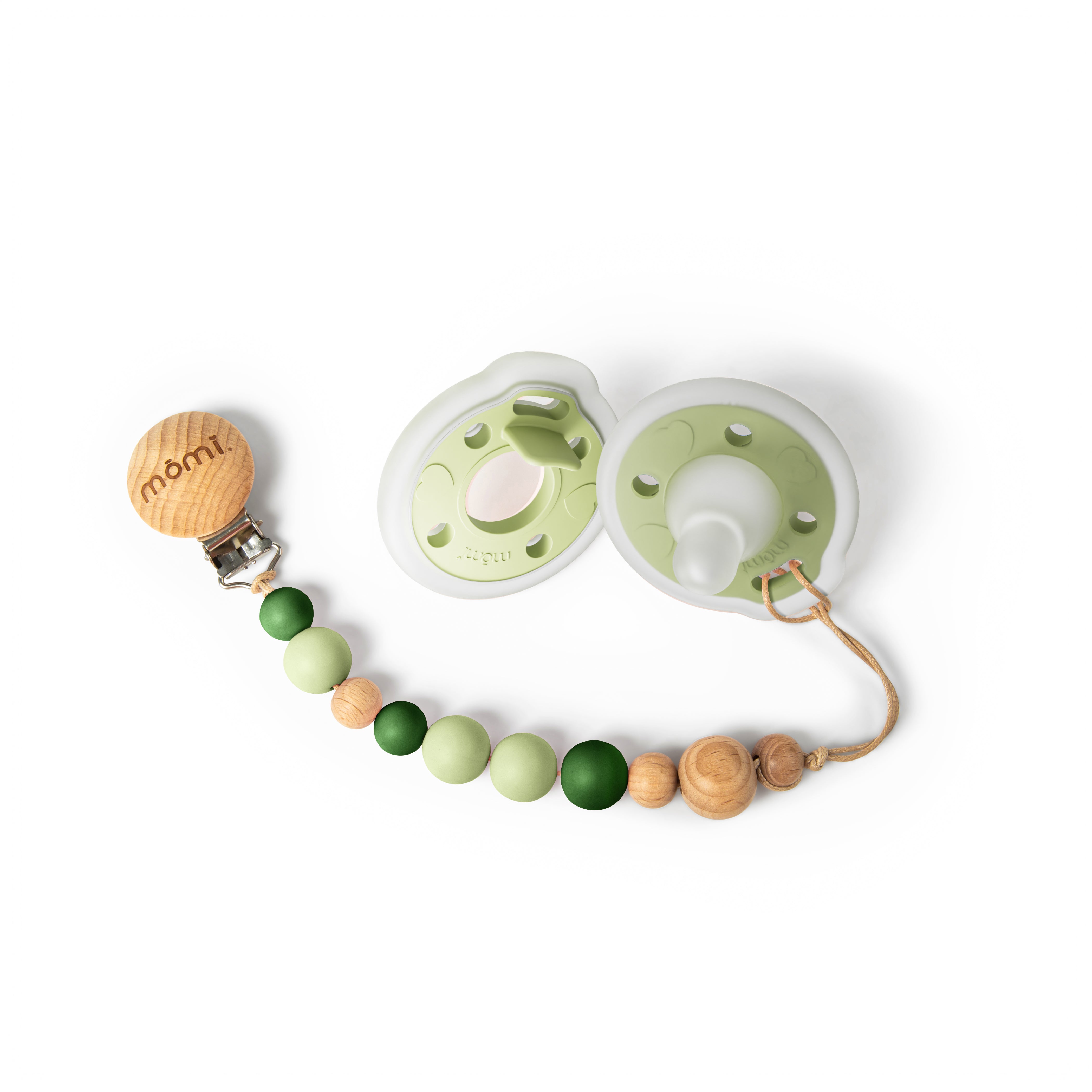 mōmi babypace pacifier gift set - wintergreen