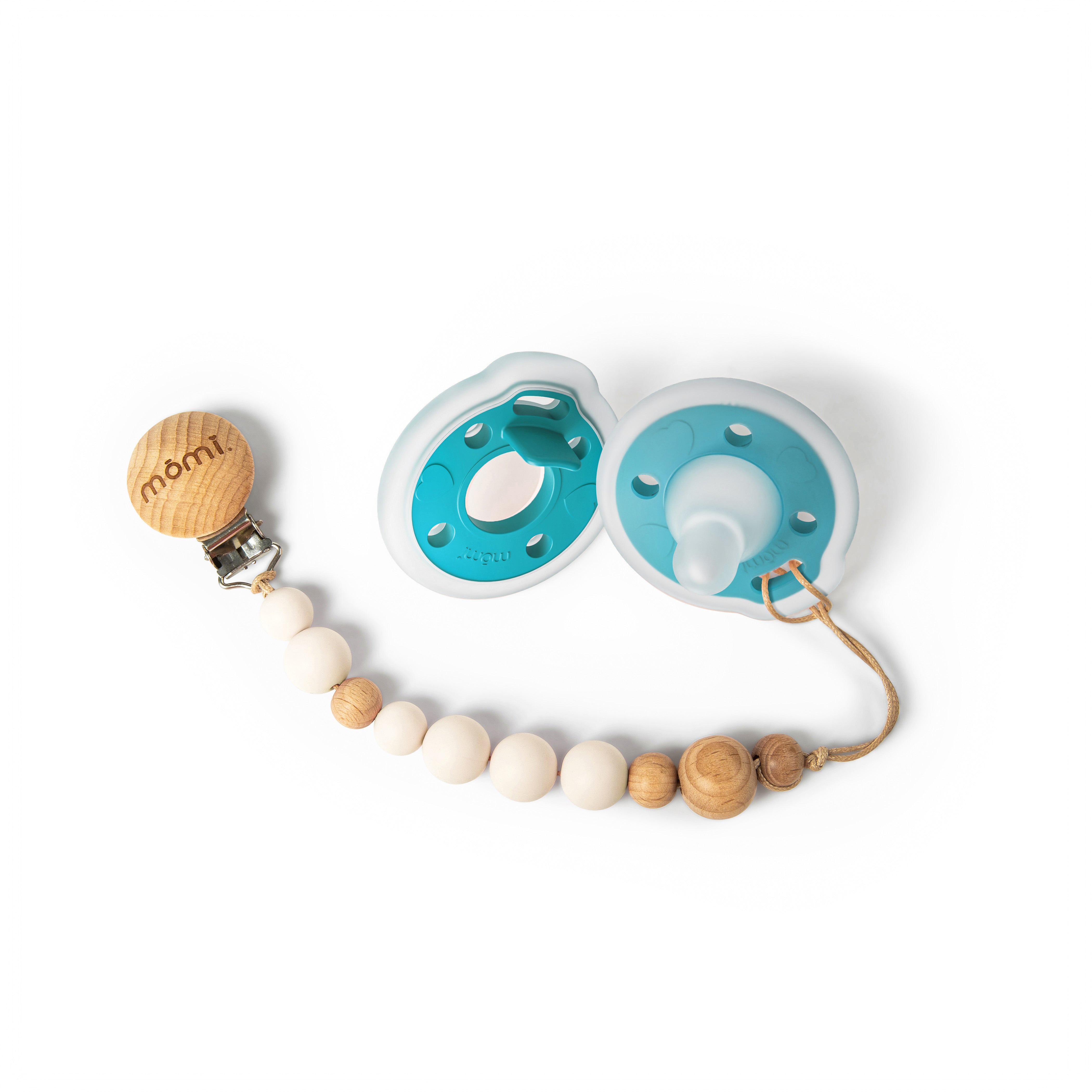 mōmi babypace® pacifier gift set in tranquil lagoon teal