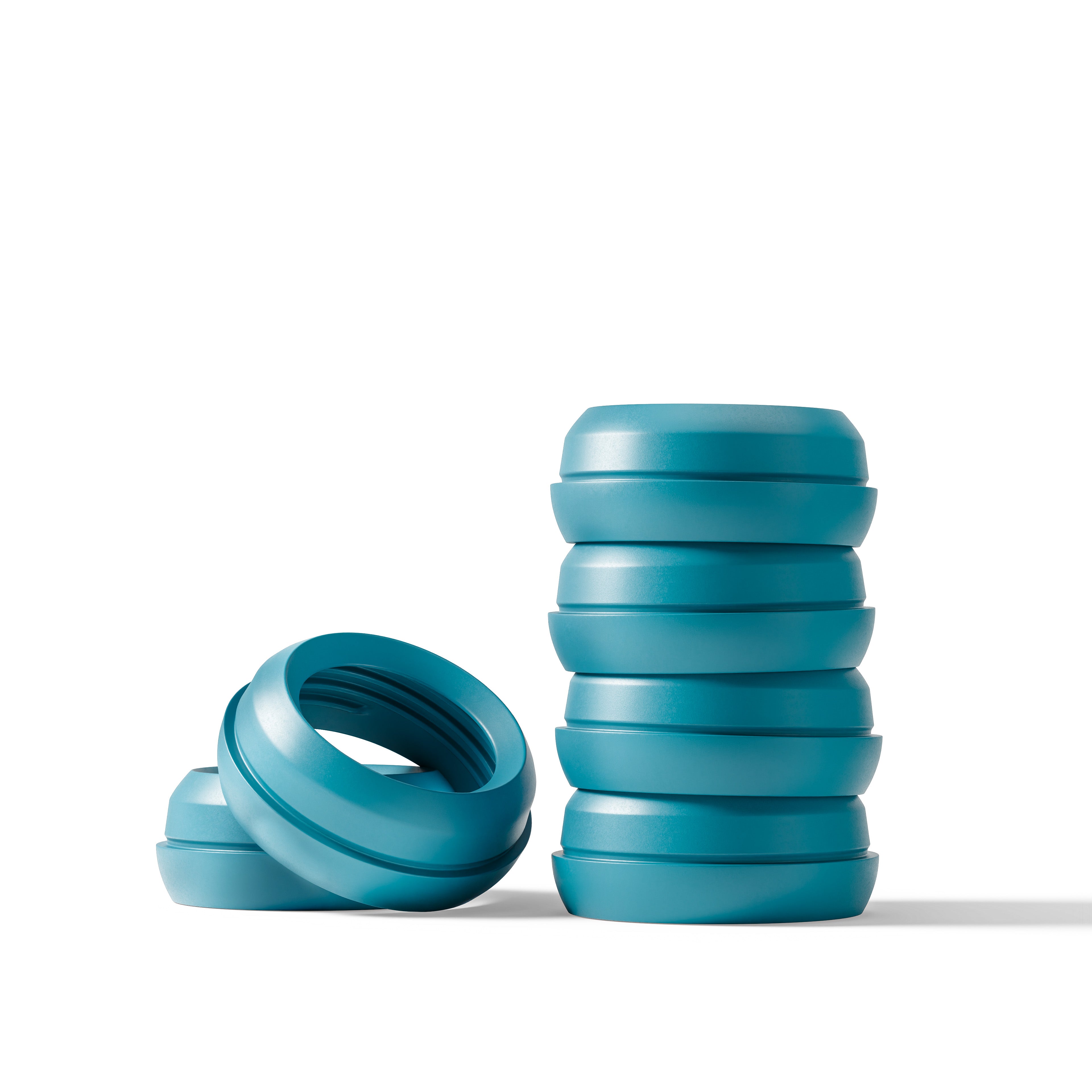 mōmi vibes colored bottle collar set - lagoon