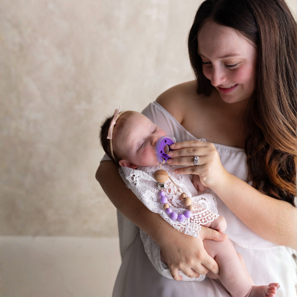 mōmi babypace® breast-like pacifier 2-set in multiple colors