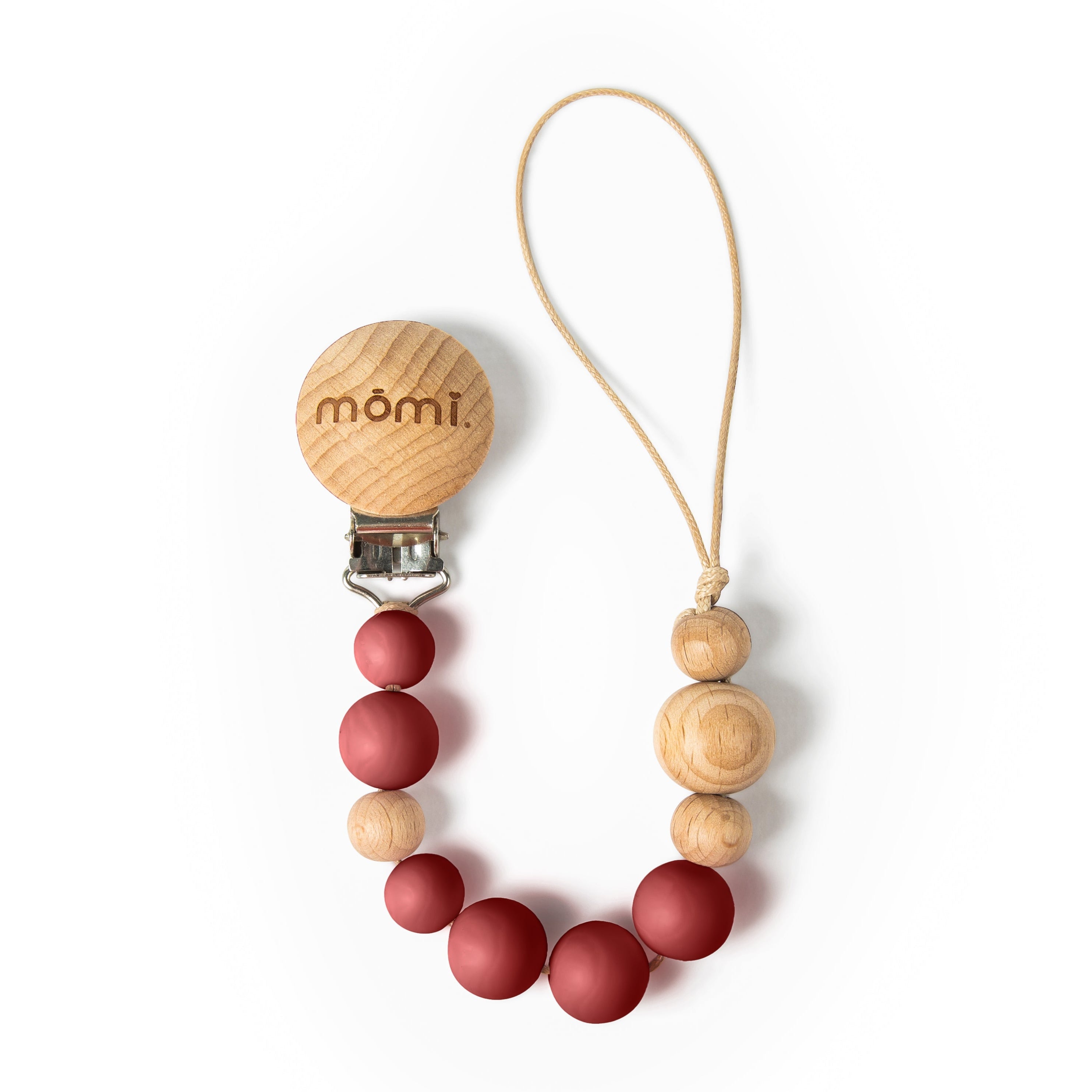 mōmi babypace pacifier gift set - cranberry