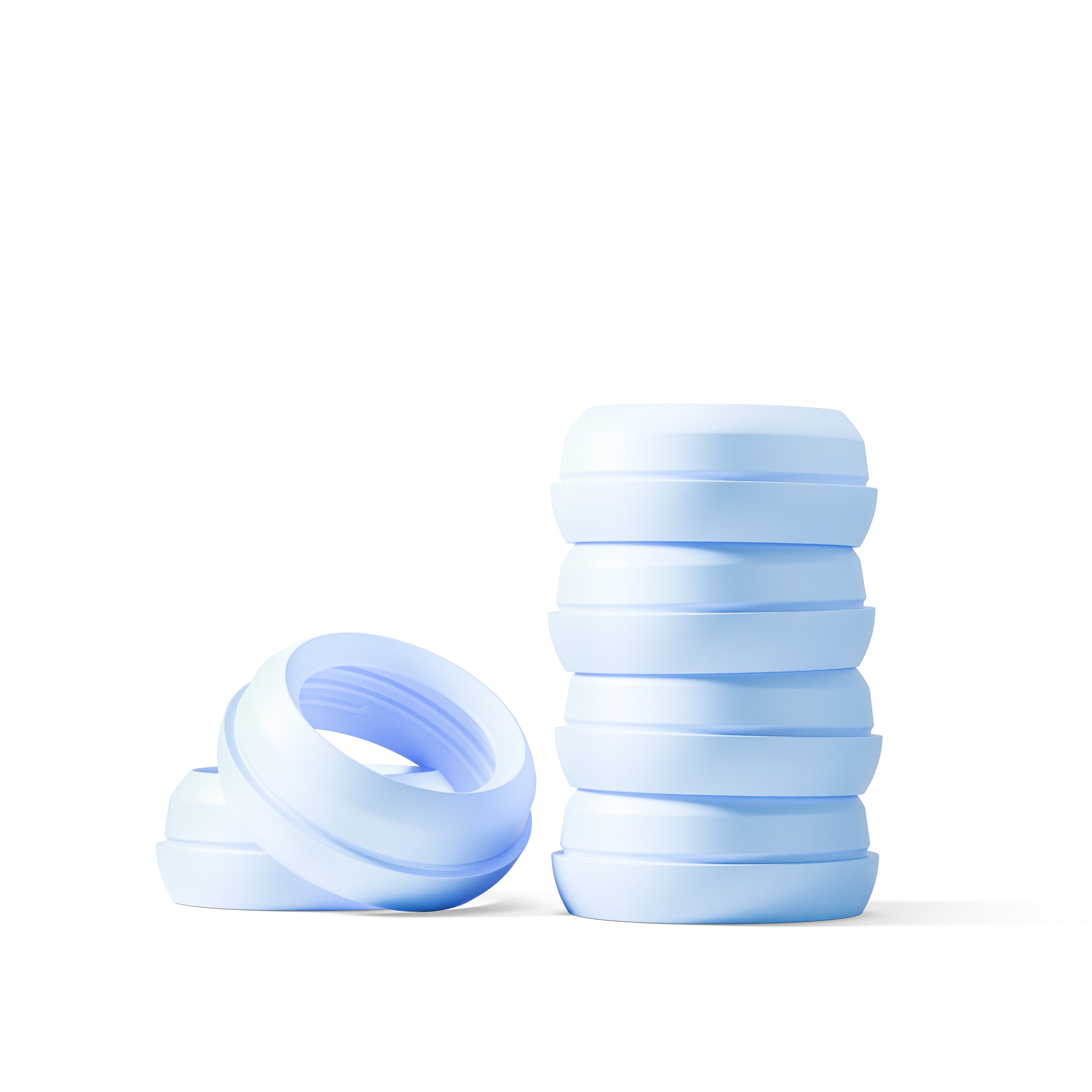 mōmi vibes colored bottle collar set - cloudless