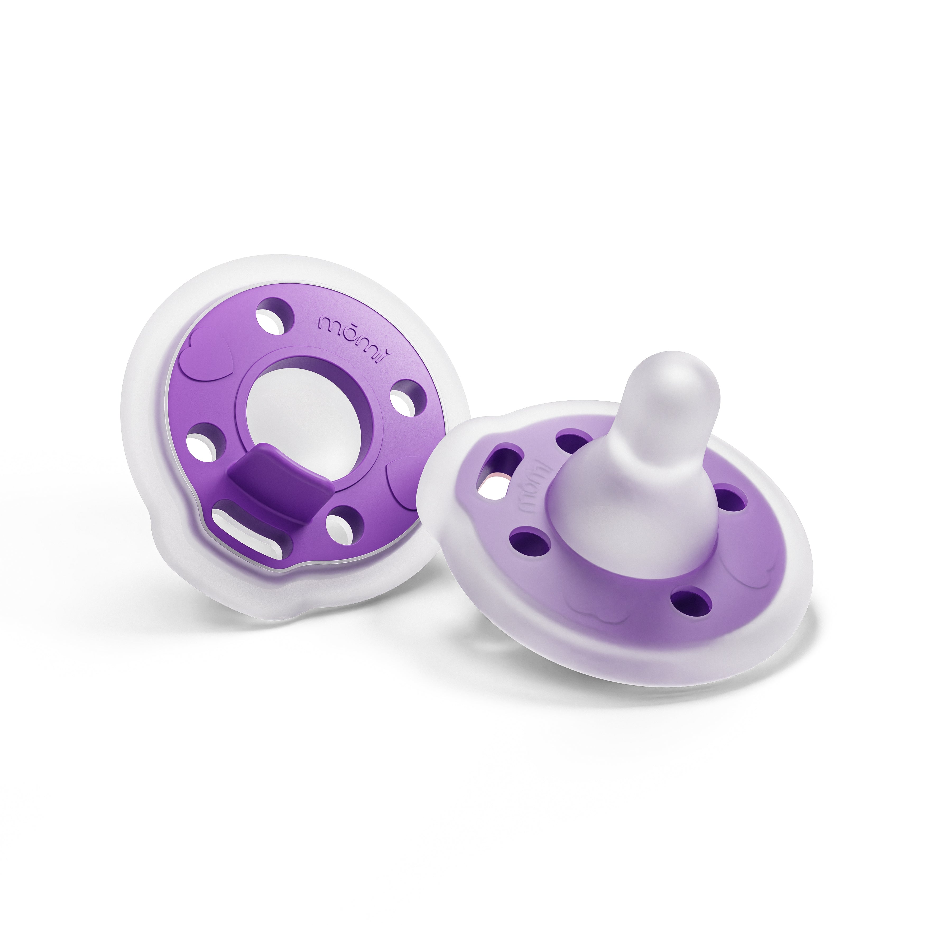 mōmi babypace pacifier gift set - purple