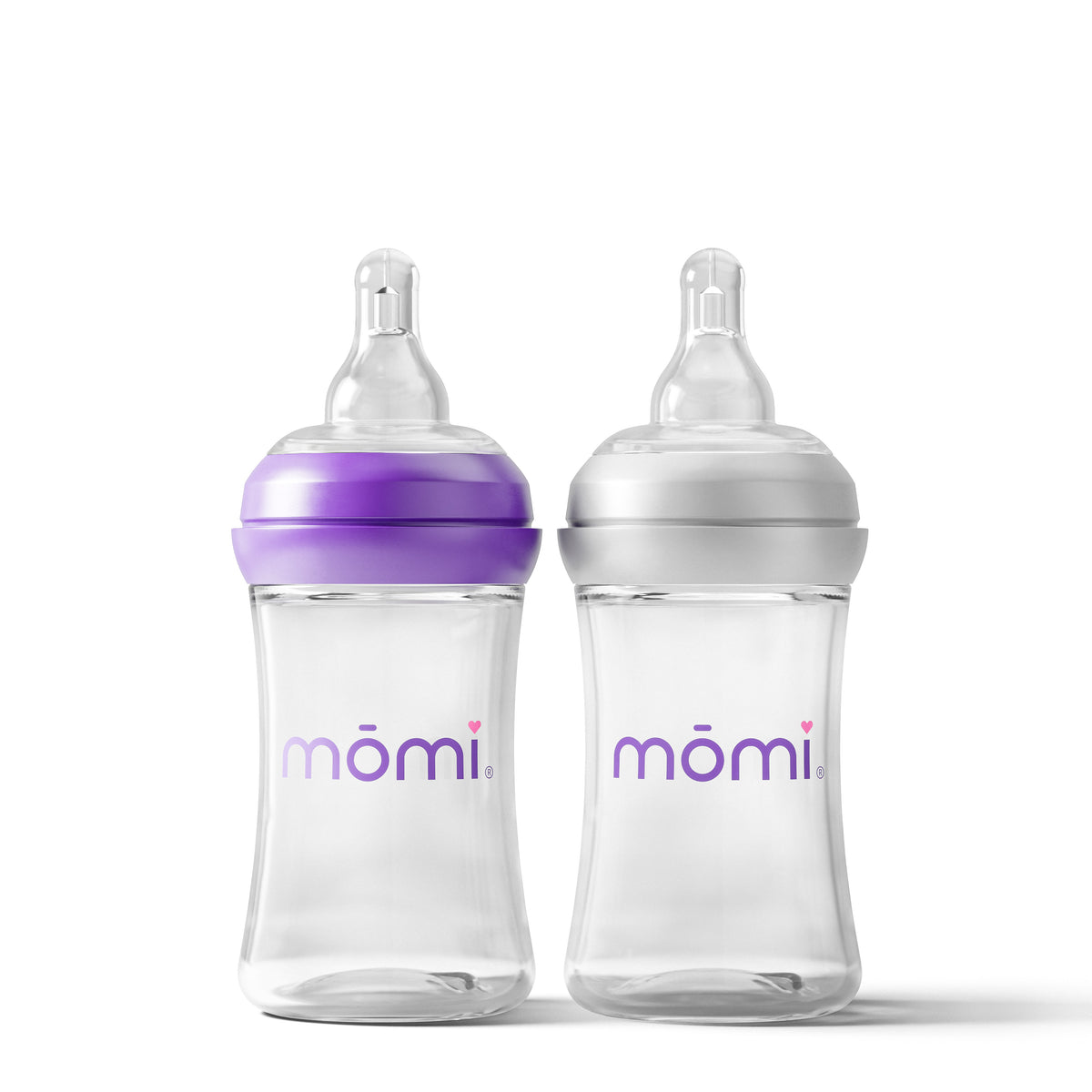glass baby bottle sets - breast-like feeding | mōmi