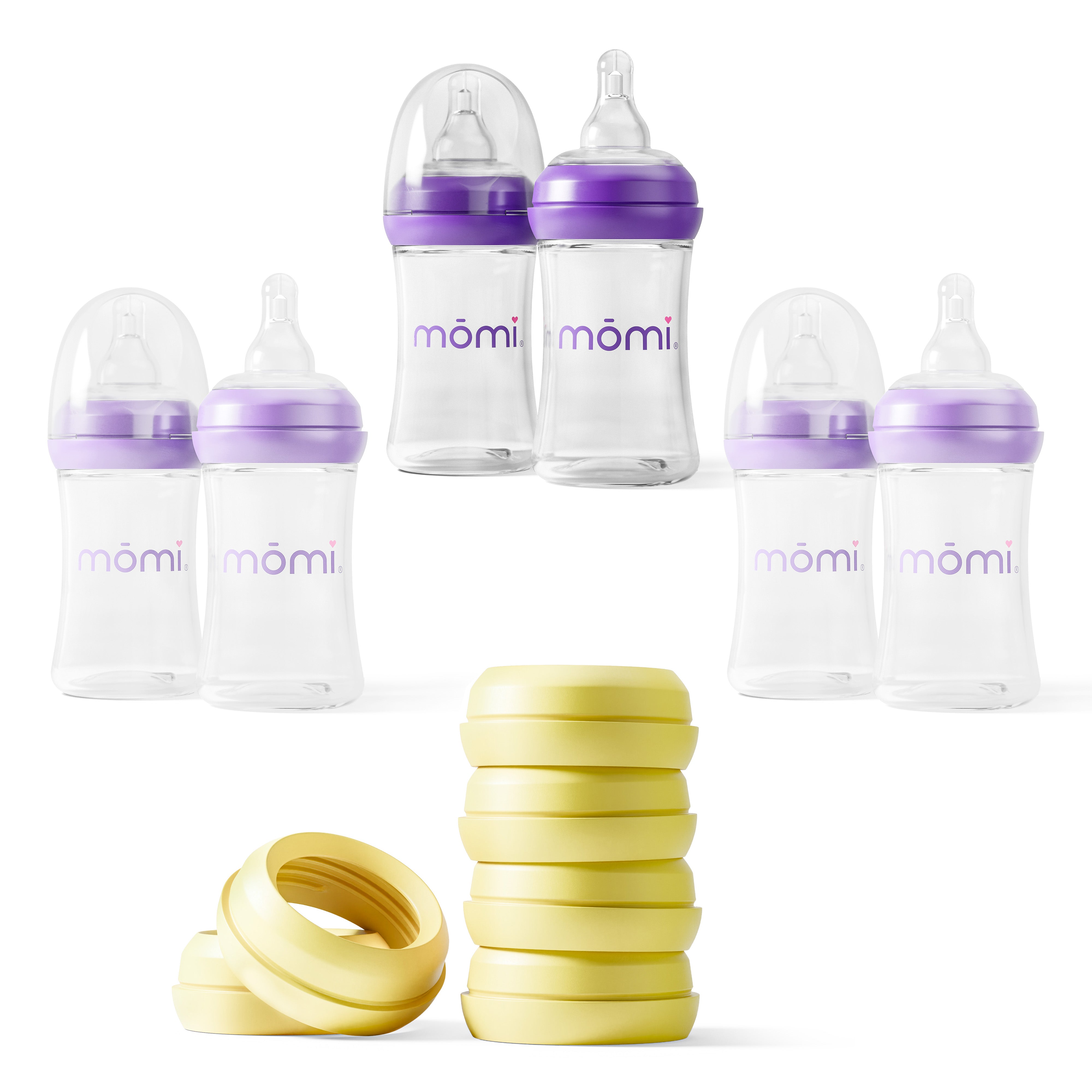 momi vibes breast-like bottle sets - sundrop