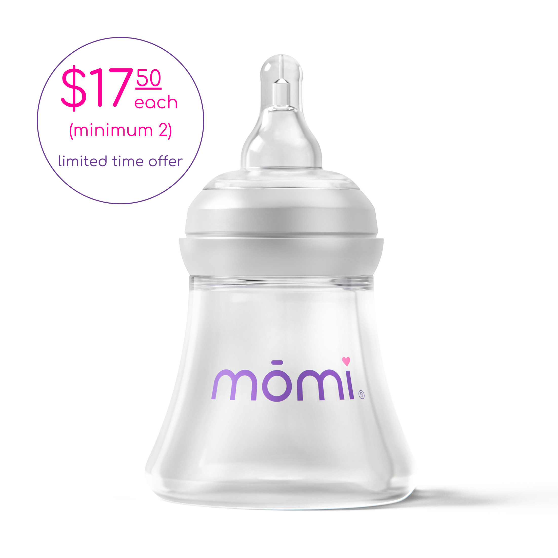 mōmi breast-like bottle, 5oz