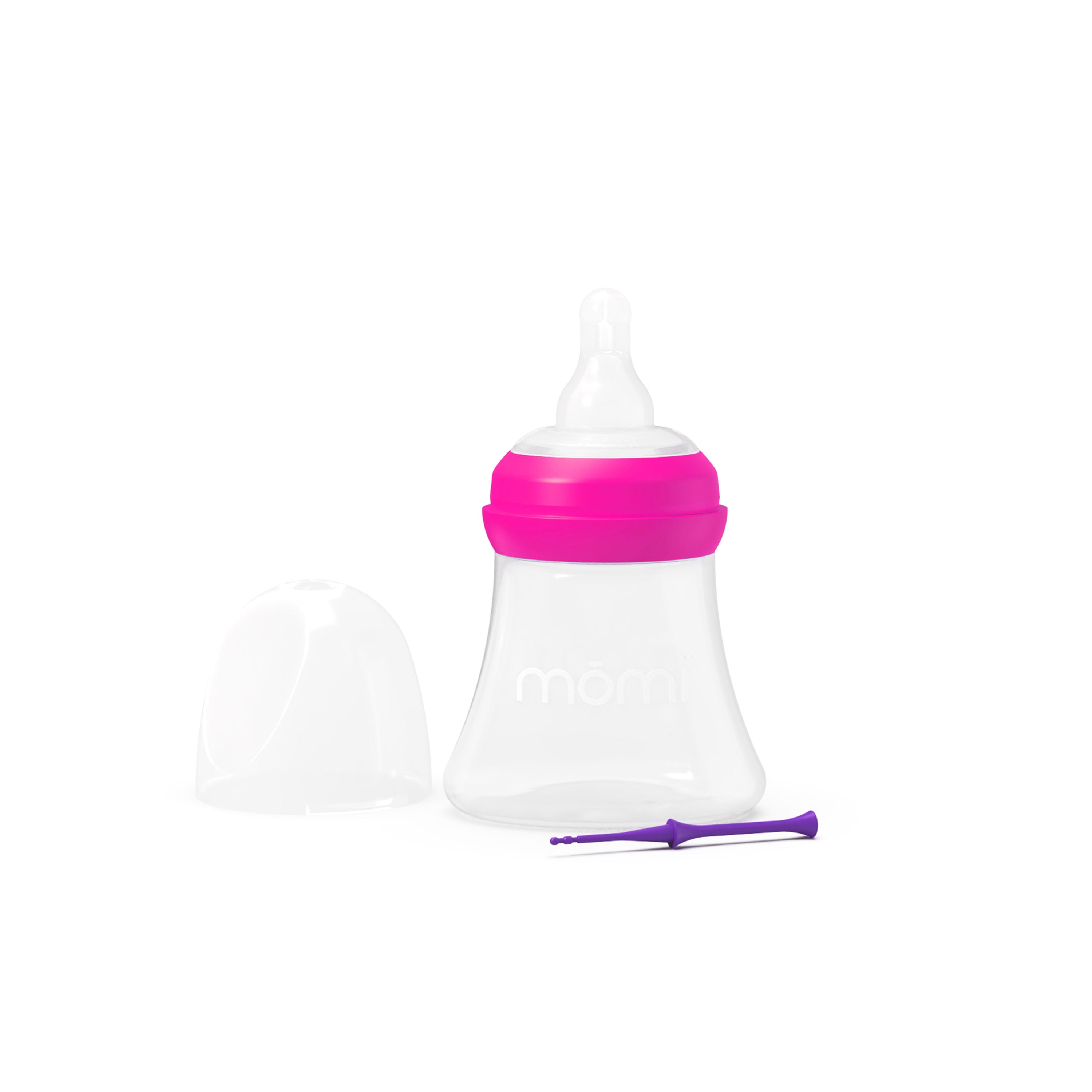 mōmi breast-like bottle set, plastic